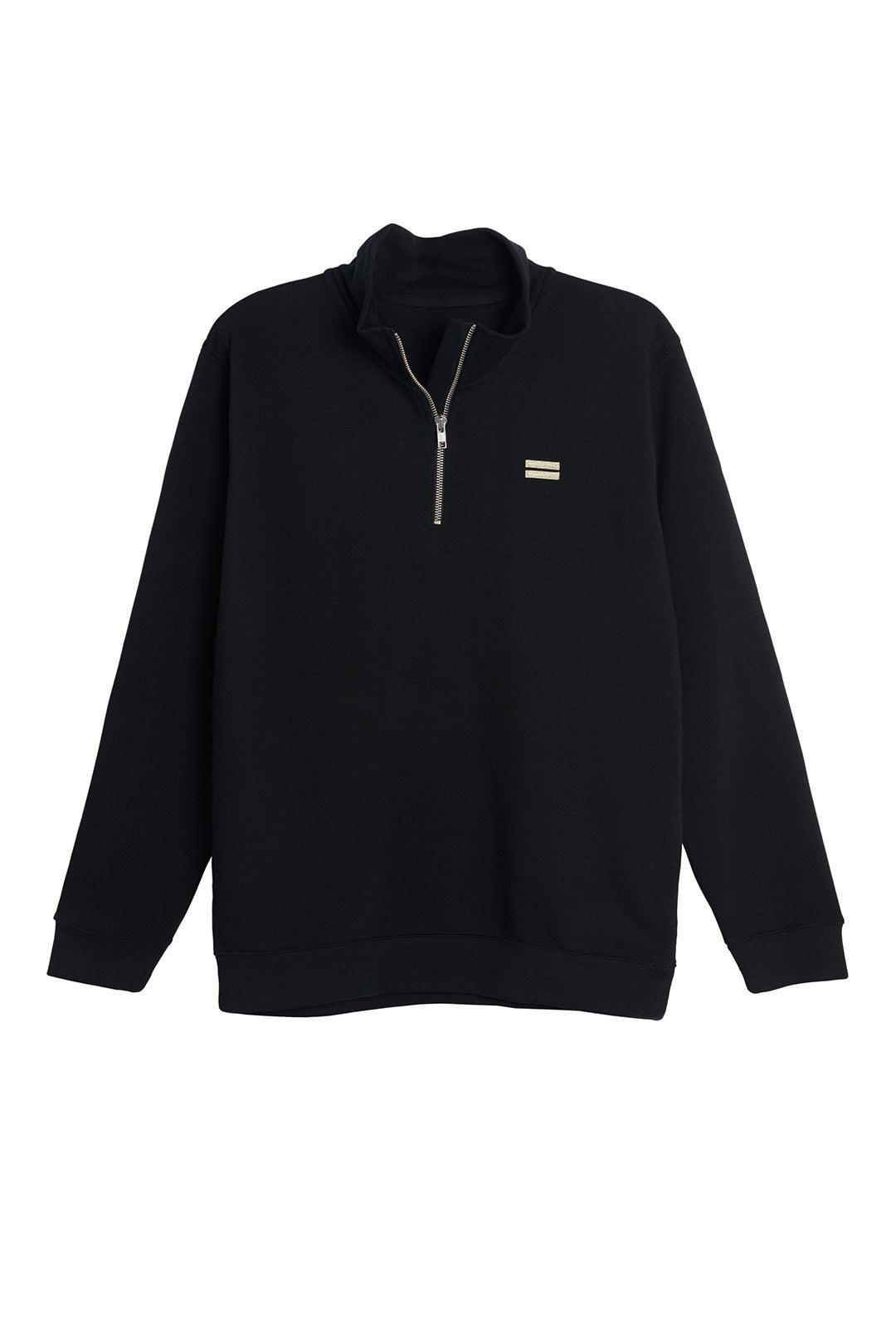 The Harvard Half Zip - Black - wearehumancollective.com
