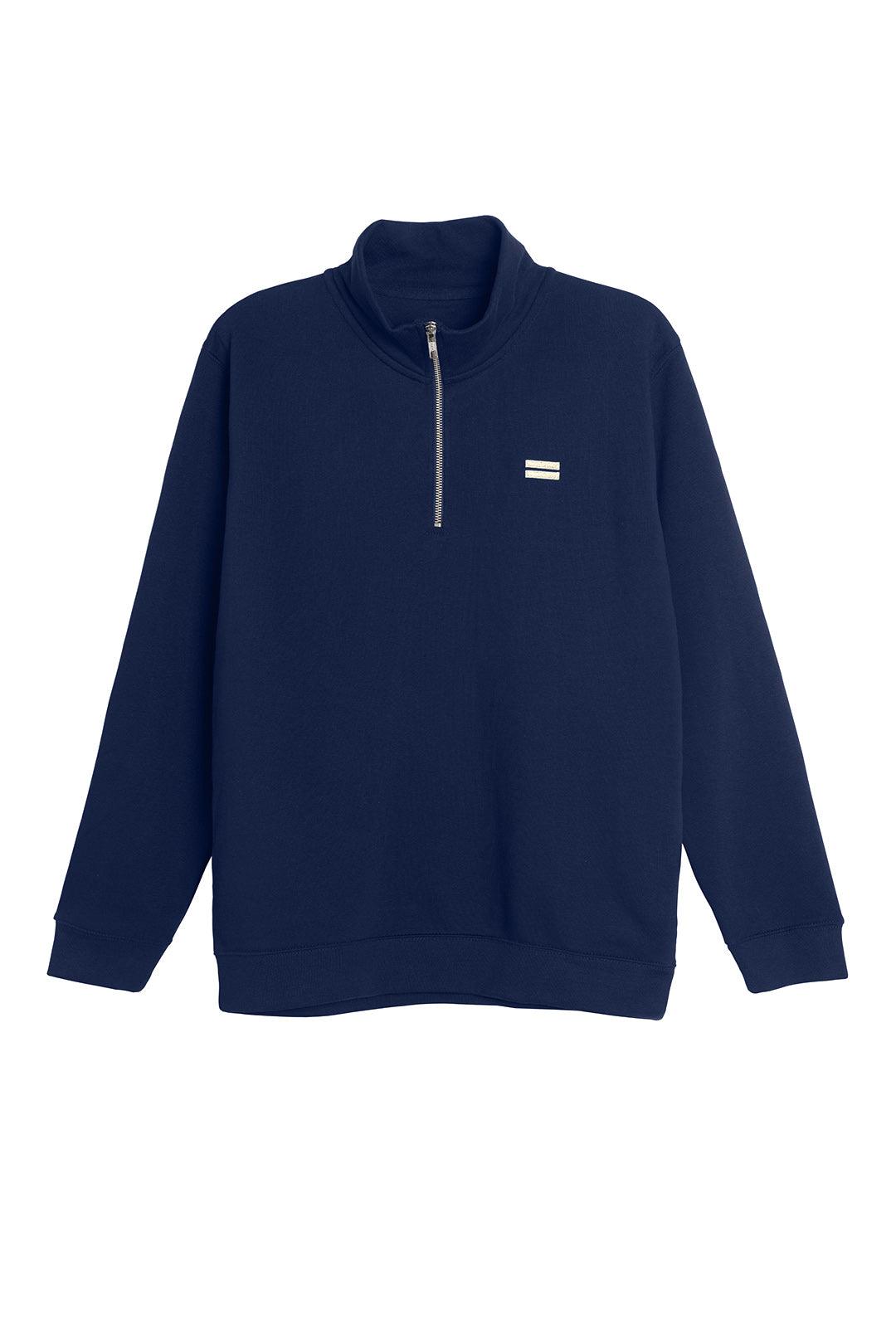 The Harvard Half Zip - Navy - wearehumancollective.com
