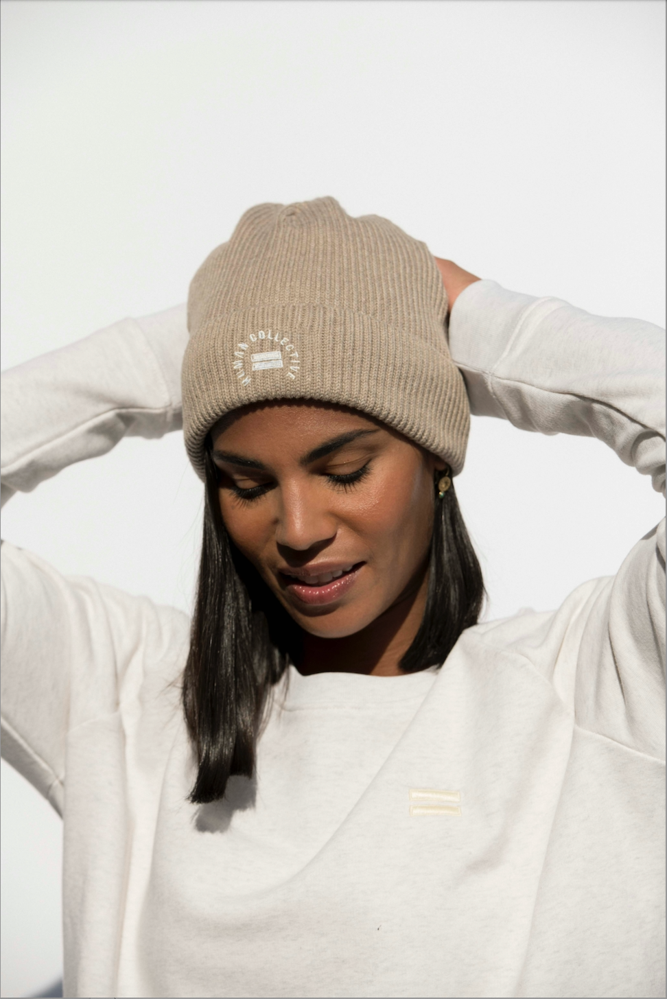 The Ribbed Beanie - Sand