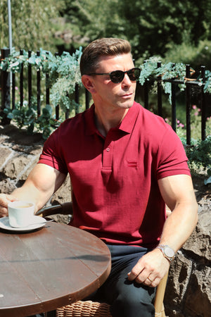 Polo Shirt-Burgundy
