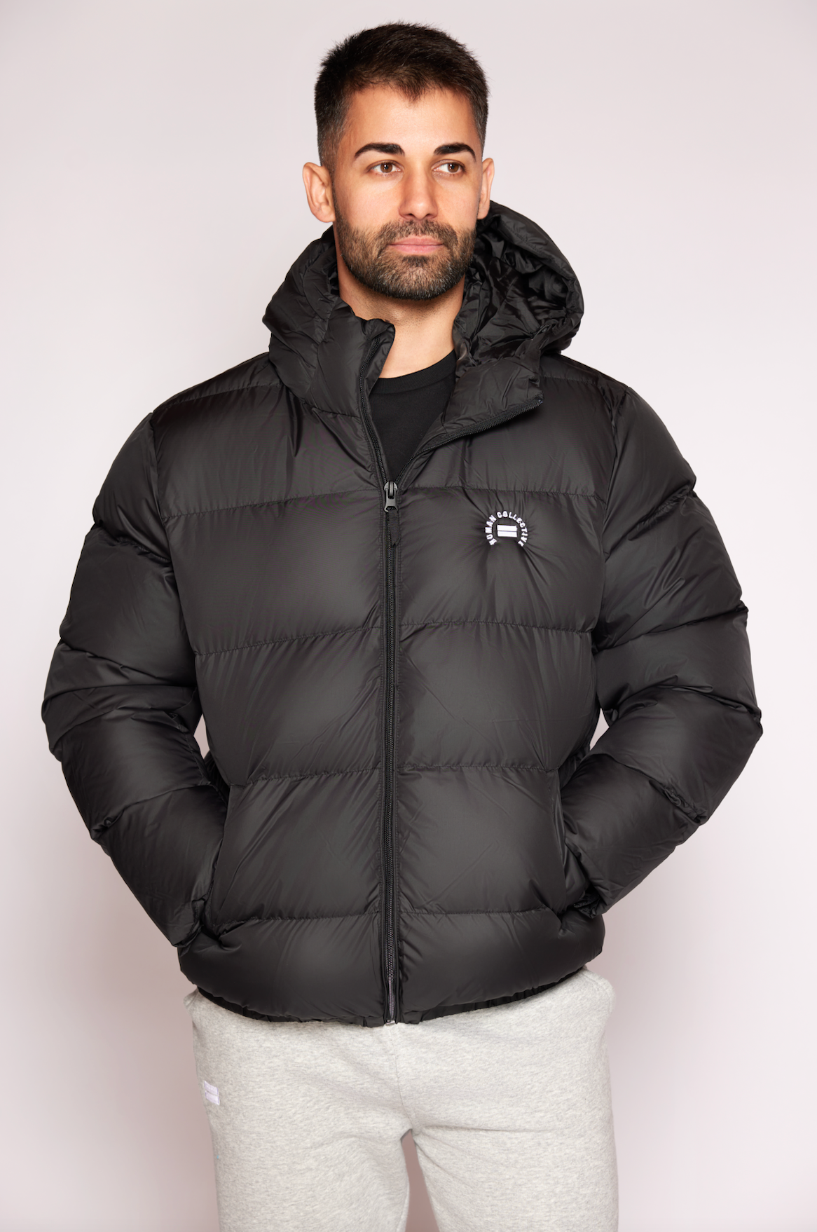 Men's Puffer Jacket - Black