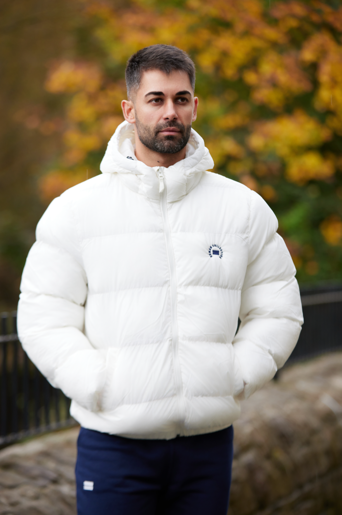 Men's Puffer Jacket - Off White