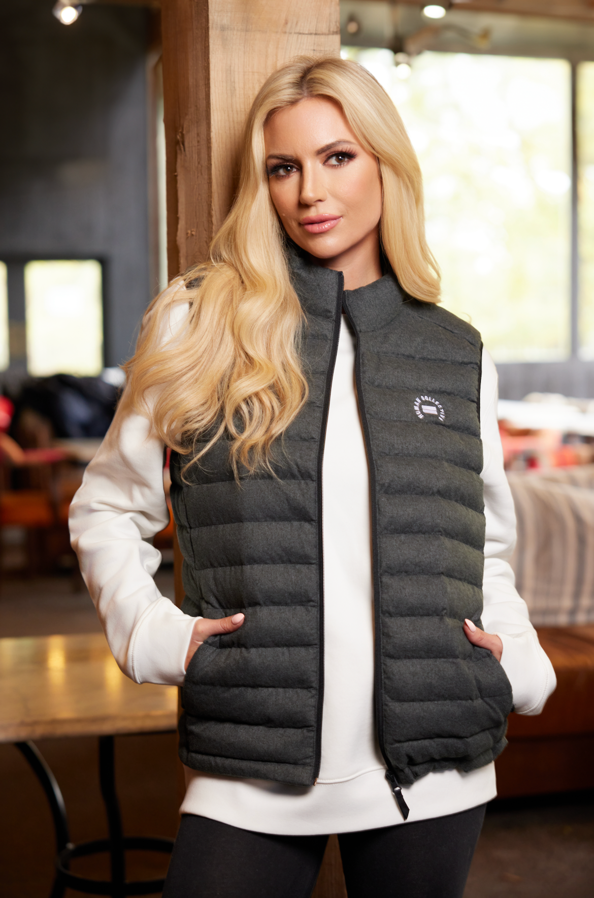 The Gilet - Deep Heather Grey