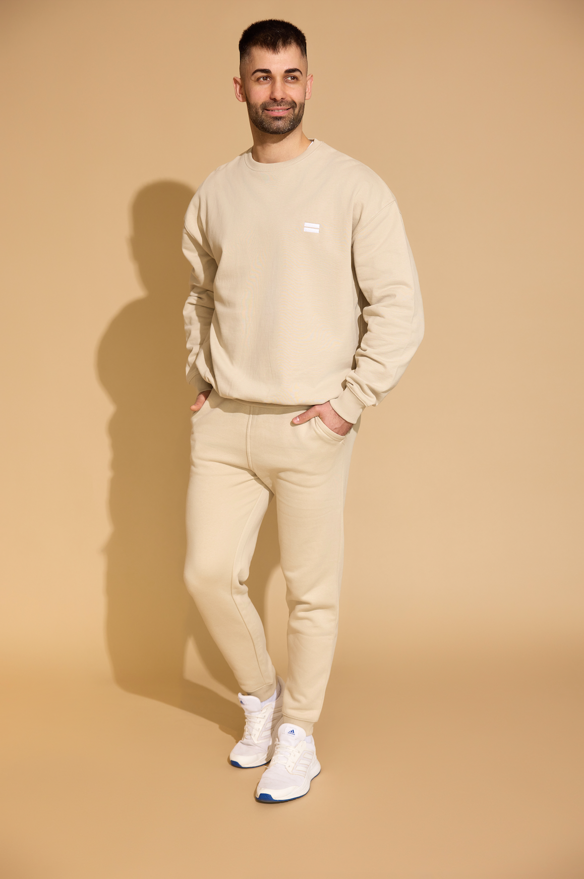 The Men's Oversized Crew - Desert Dust