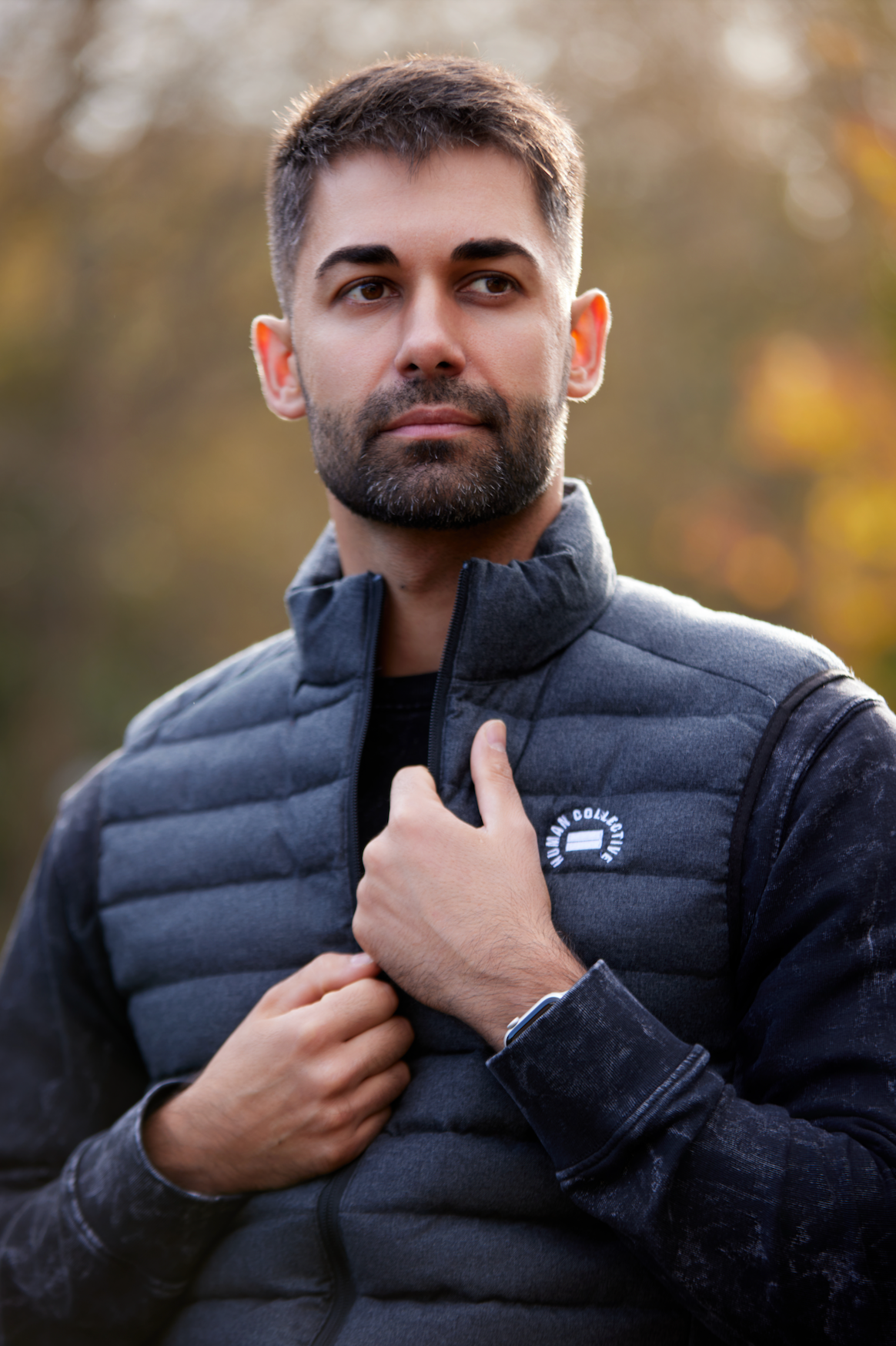 The Men's Gilet - Deep Heather Grey