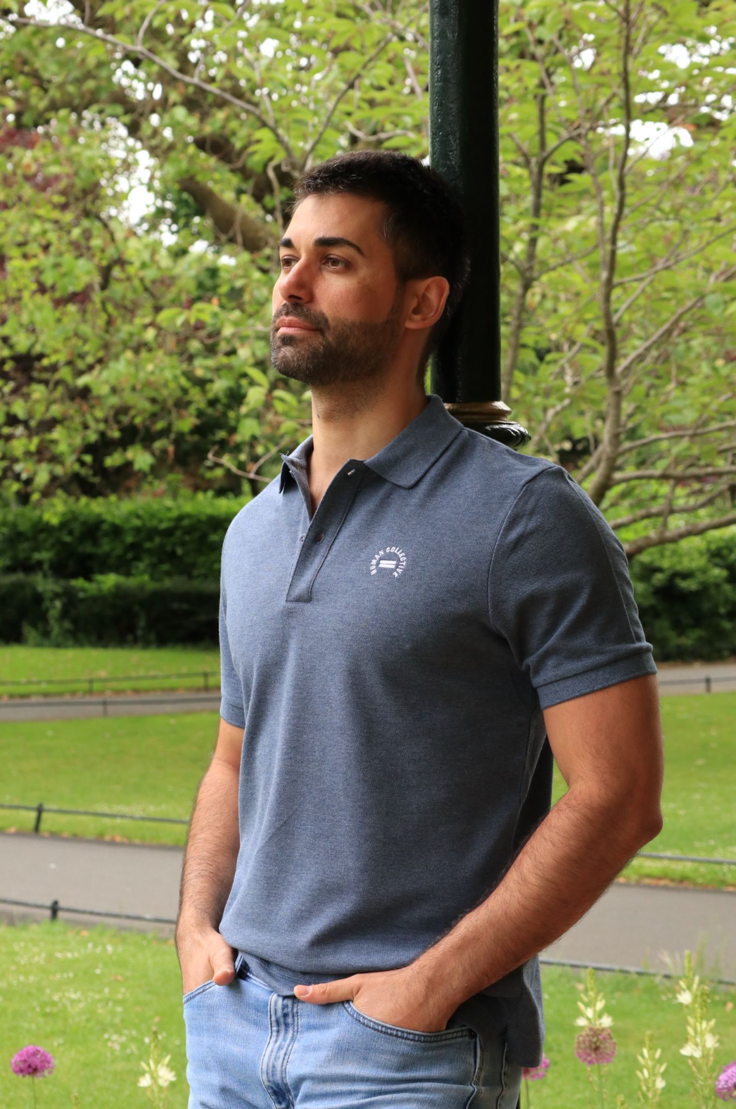 Polo Shirt - Dark Heather Blue