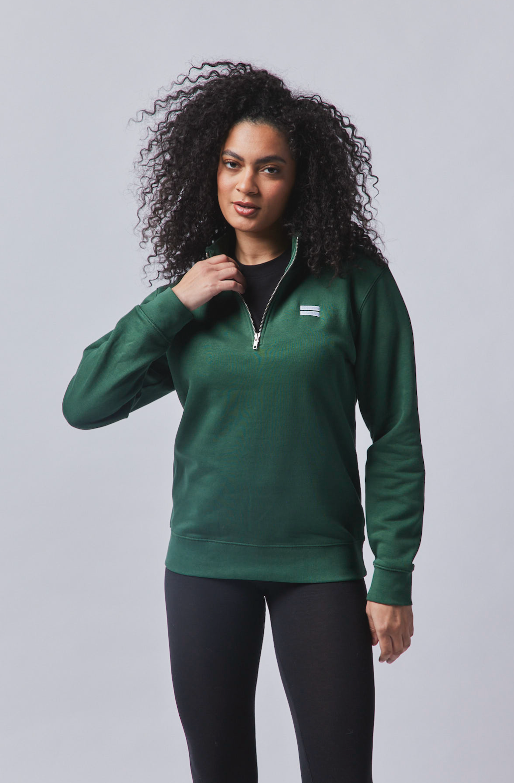 Harvard Half Zip - Forest Green