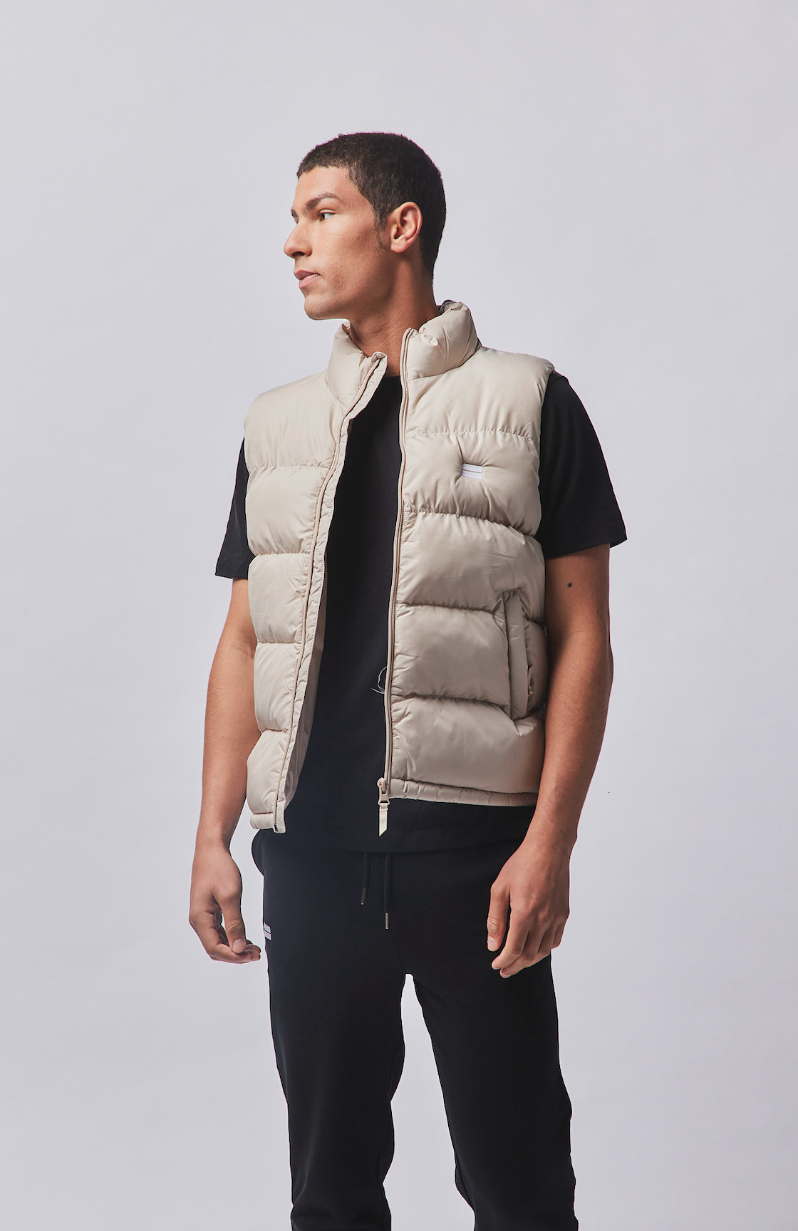 Men's Polar Puffer Gilet - Desert Dust