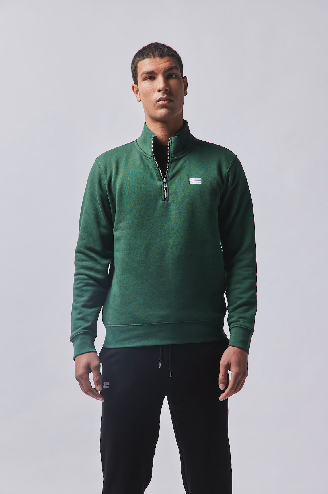 Men's Harvard Half Zip - Forest Green