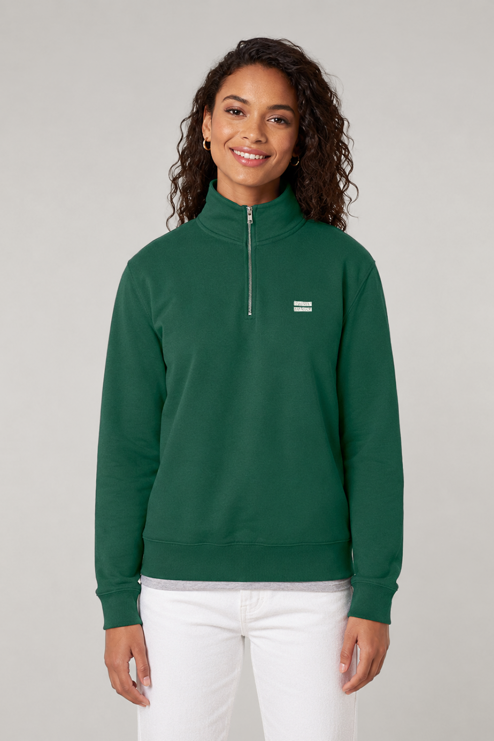 Harvard Half Zip - Forest Green