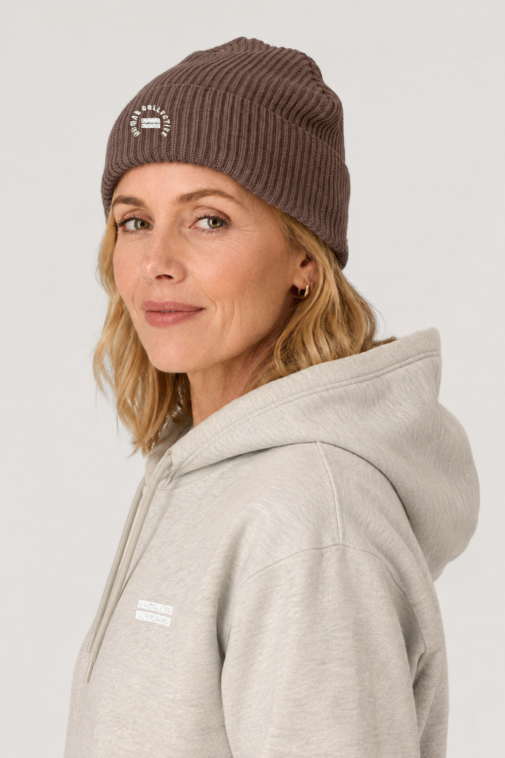 The Ribbed Beanie - Cocoa Stone