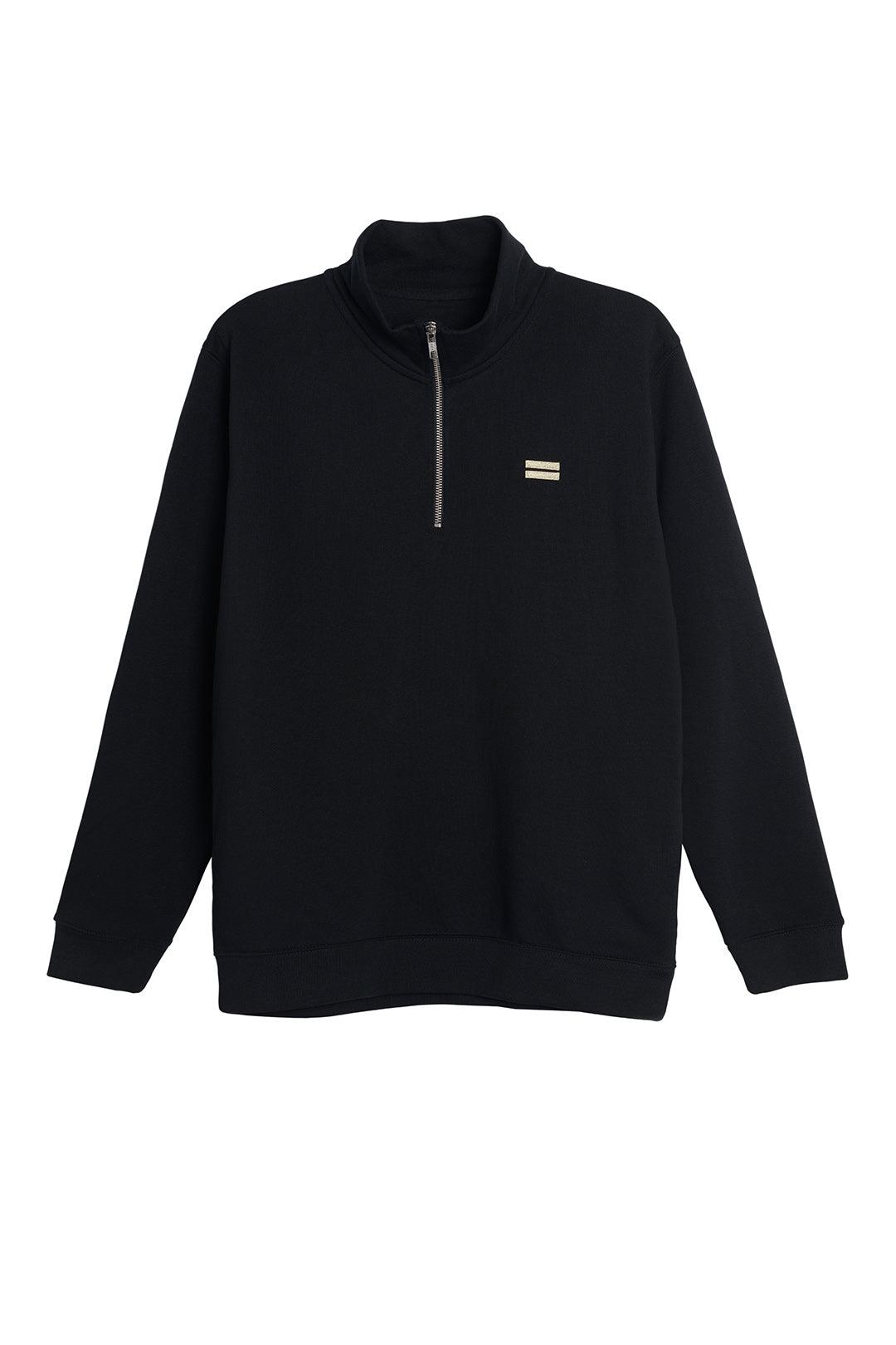 The Harvard Half Zip - Black - wearehumancollective.com